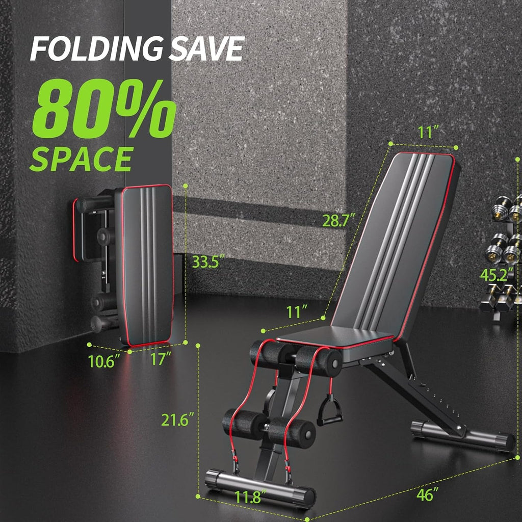 Foldable Weight Bench‑660 LBS