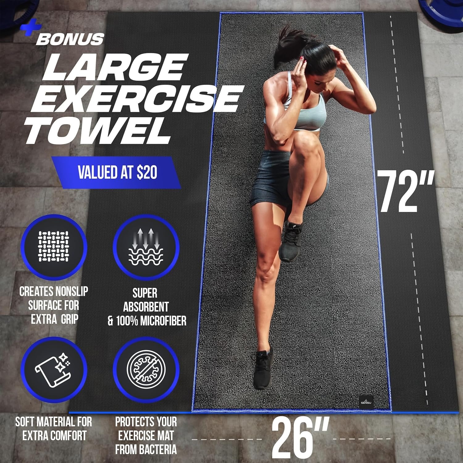 Friendly Non‑Slip Exercise Mat