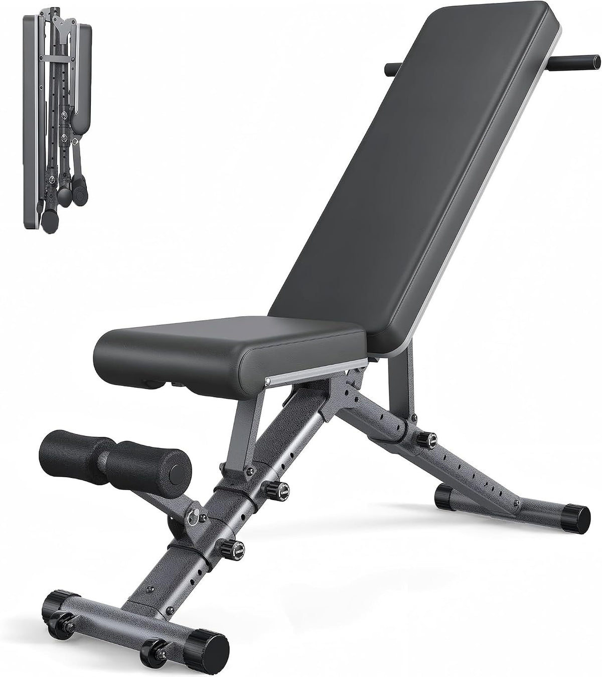 Foldable Adjustable Weight Bench‑1000/1300 LBS