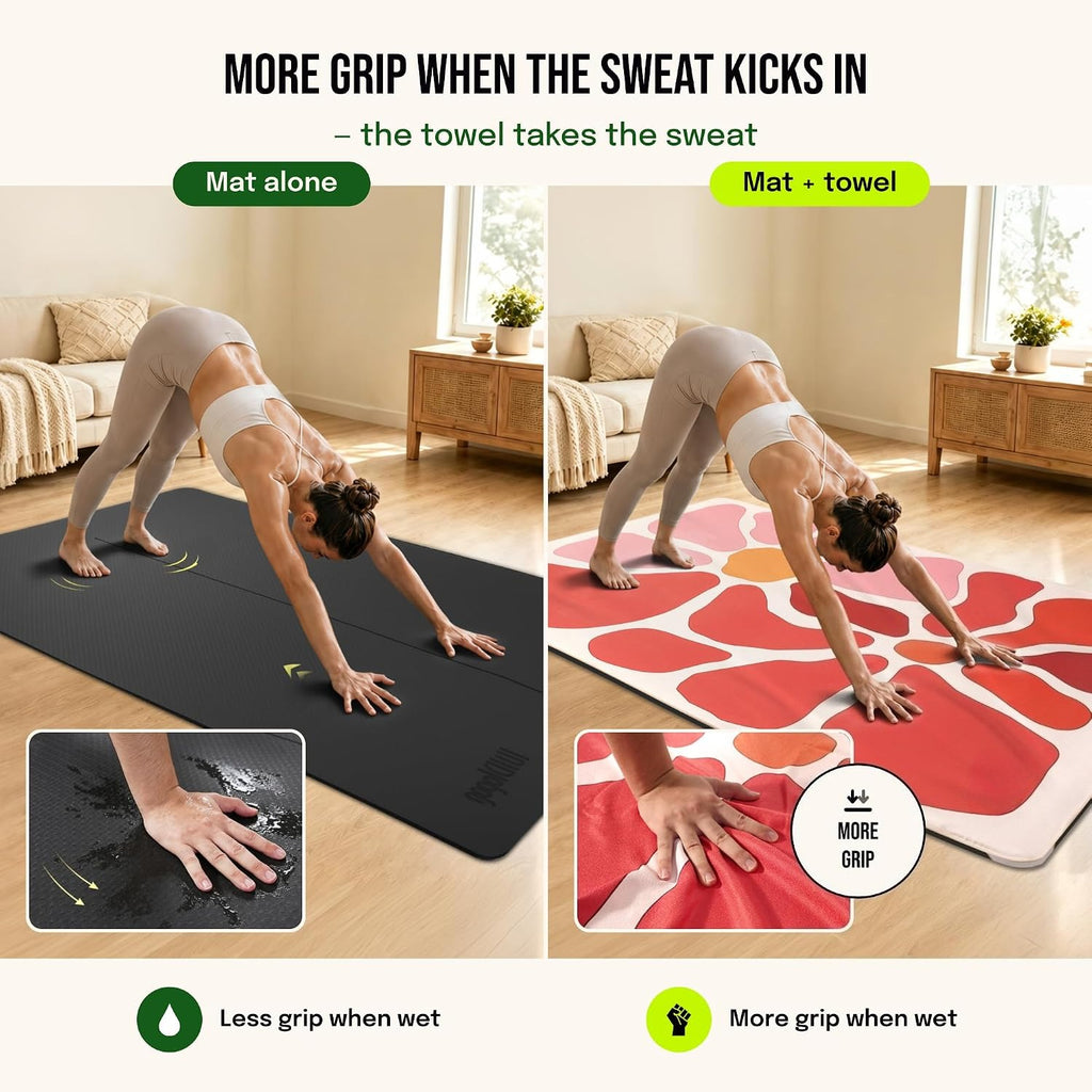 Large Yoga Mat & Towel Set