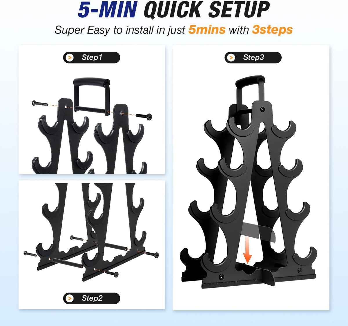Frame Dumbbell Rack‑Rack Only