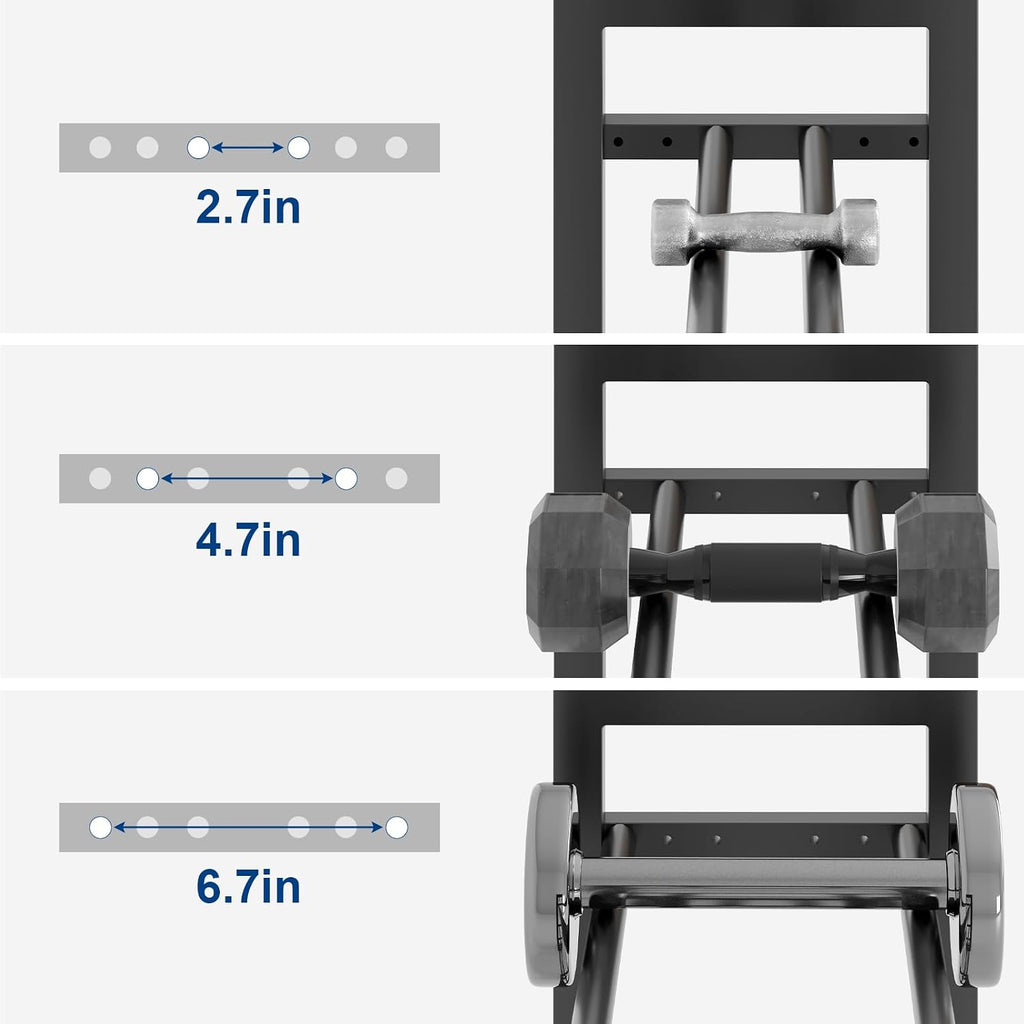 4‑Tier Dumbbell Rack‑With Yoga Mat Holder