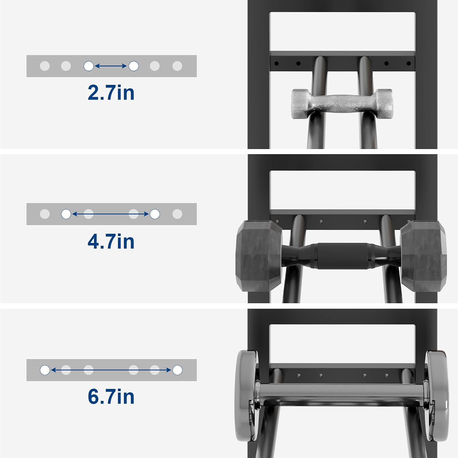 4‑Tier Dumbbell Rack‑With Yoga Mat Holder