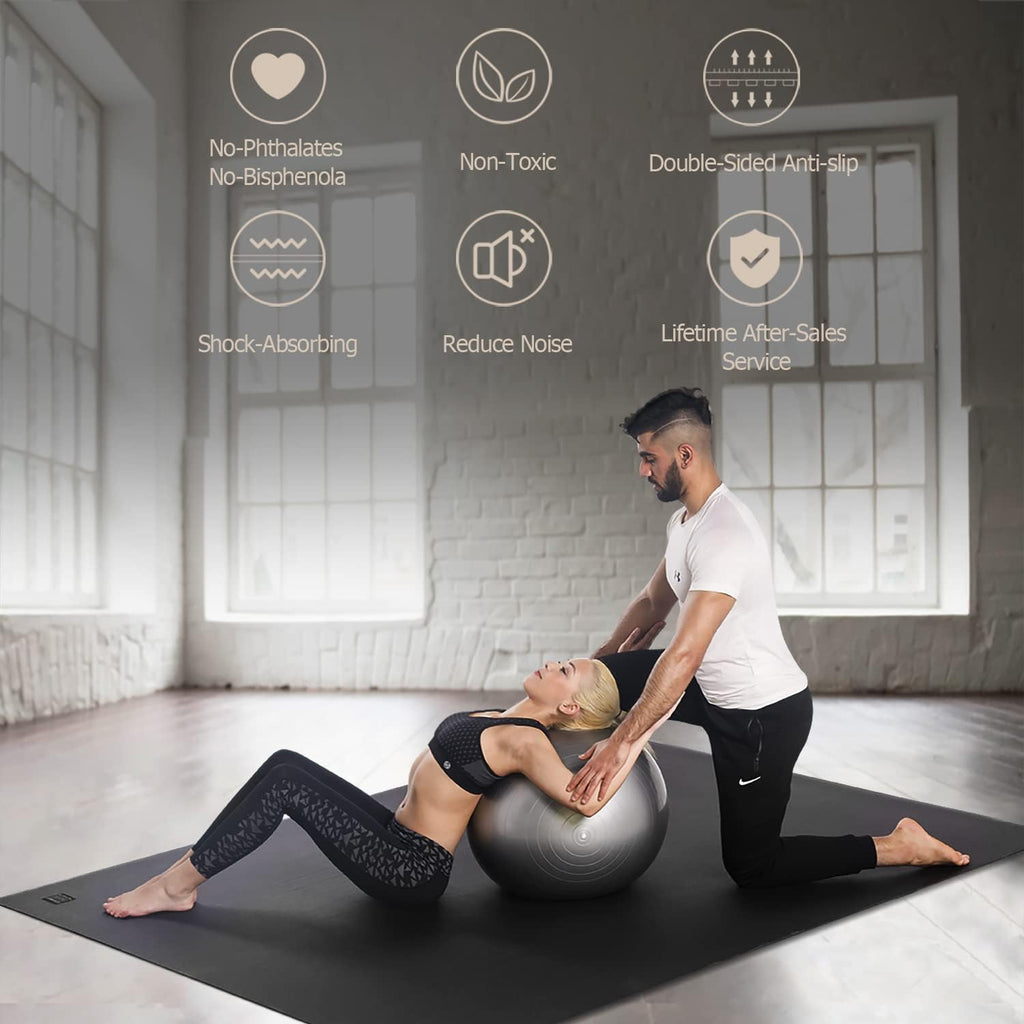 7mm Extra‑Large Non‑Slip Home Gym Exercise Mat