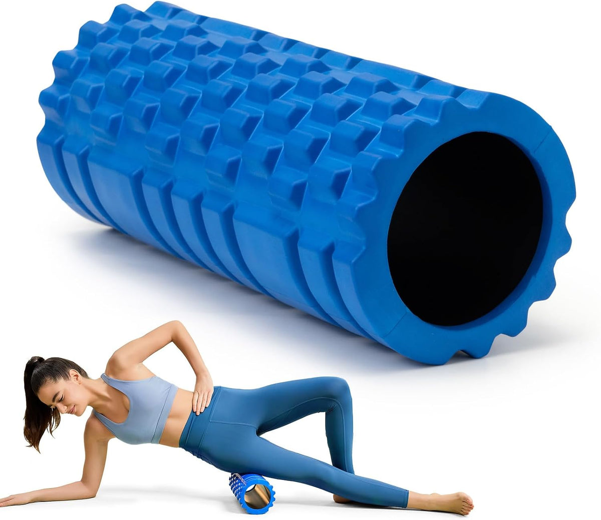 13" High‑Density Foam Roller‑Blue