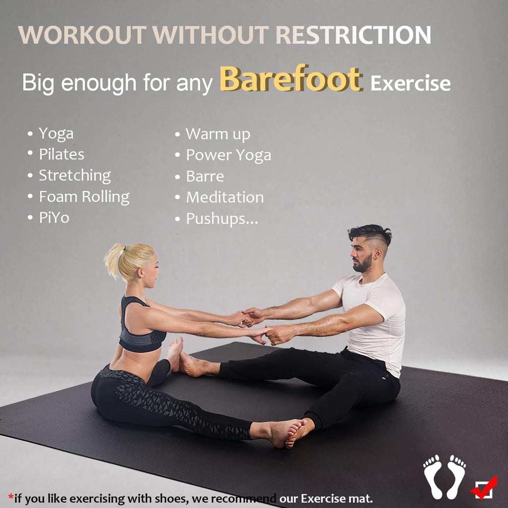 7mm Extra‑Large Non‑Slip Home Gym Exercise Mat