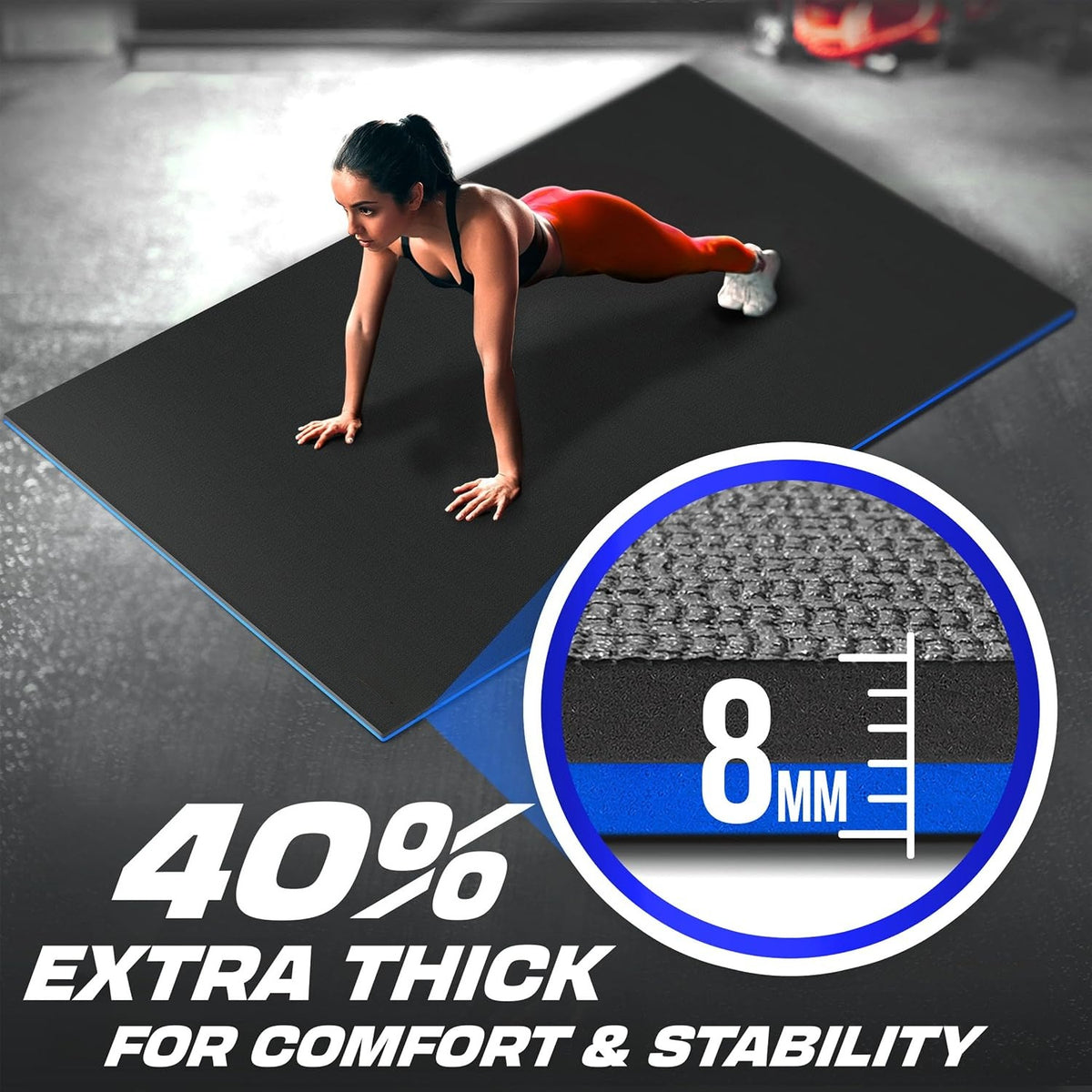 Friendly Non‑Slip Exercise Mat