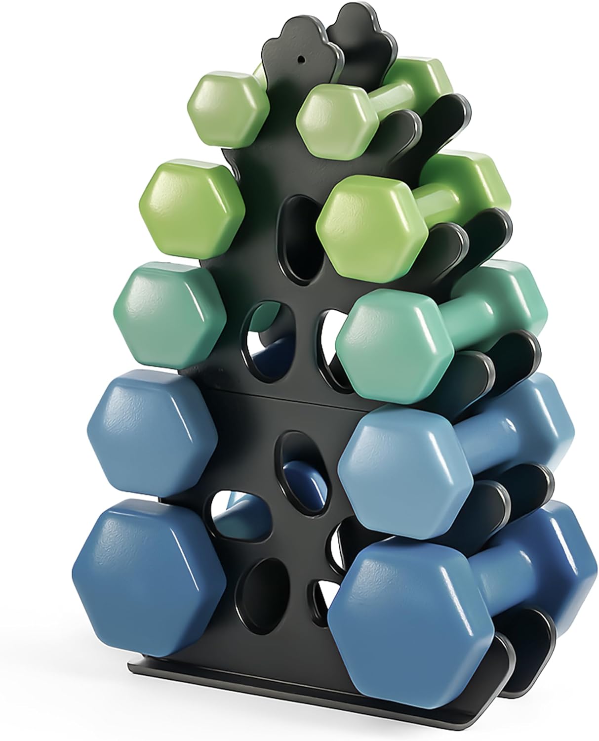 5‑Tier & 4‑Tier Dumbbell Rack‑Rack Only