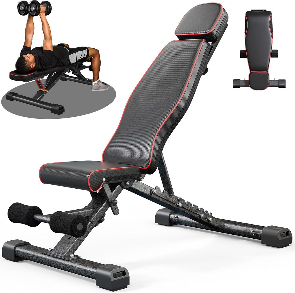 Foldable Adjustable Weight Bench