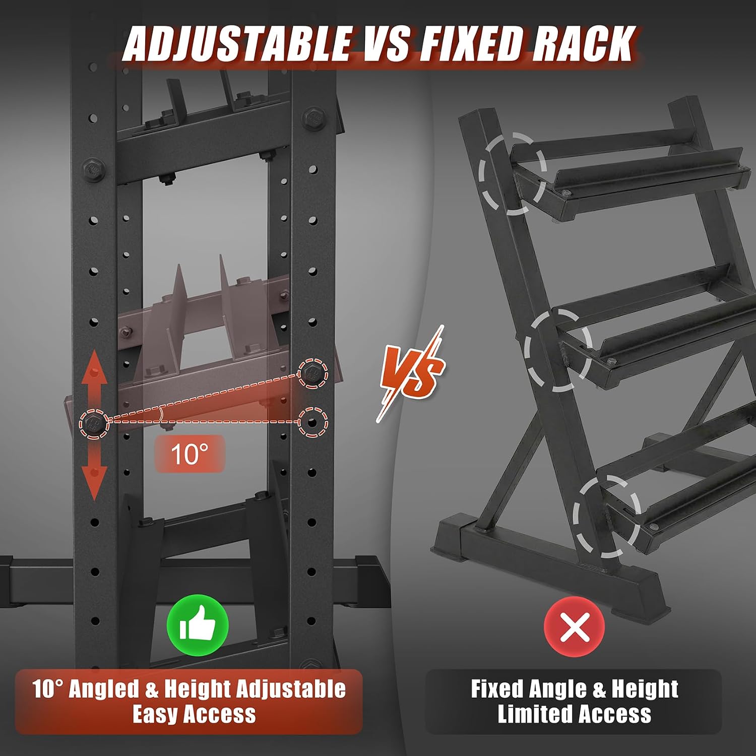 3‑Tier Dumbbell Rack Stand Only