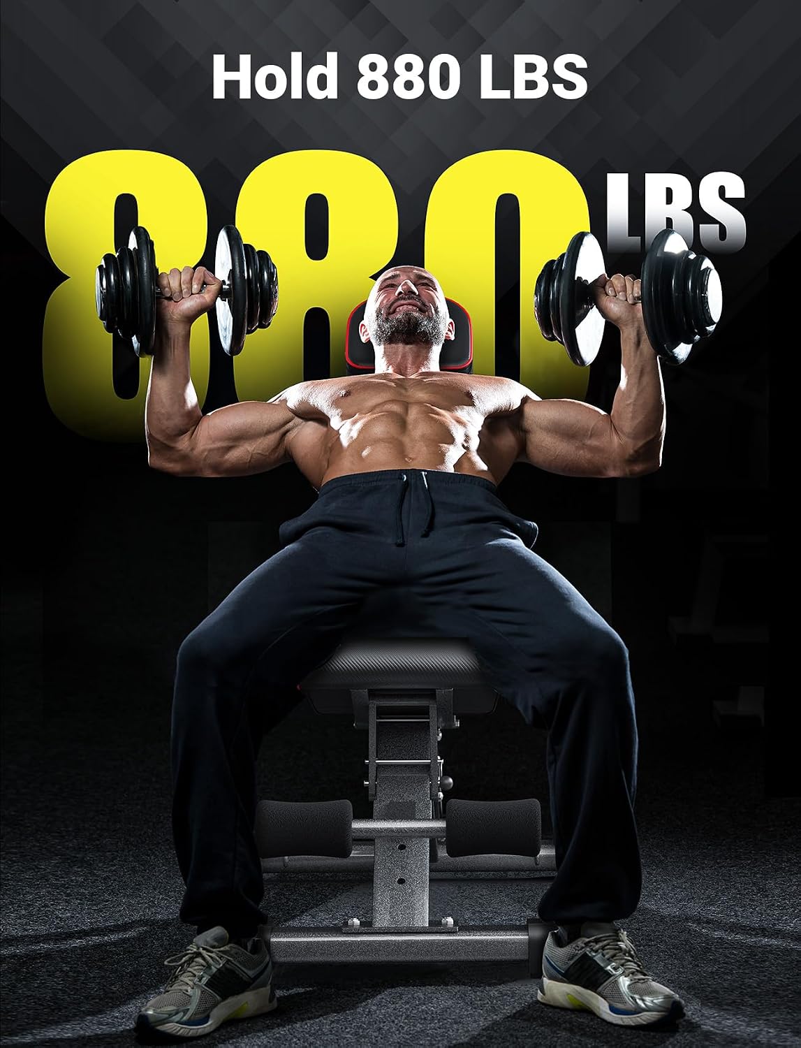 Foldable Adjustable Weight Bench