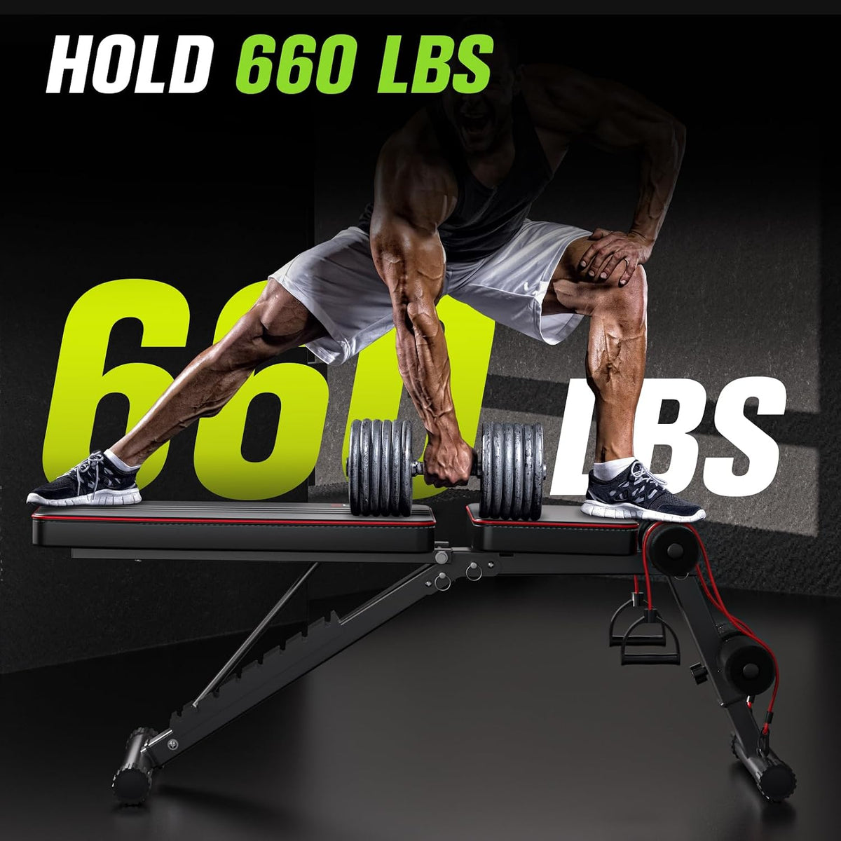 Foldable Weight Bench‑660 LBS