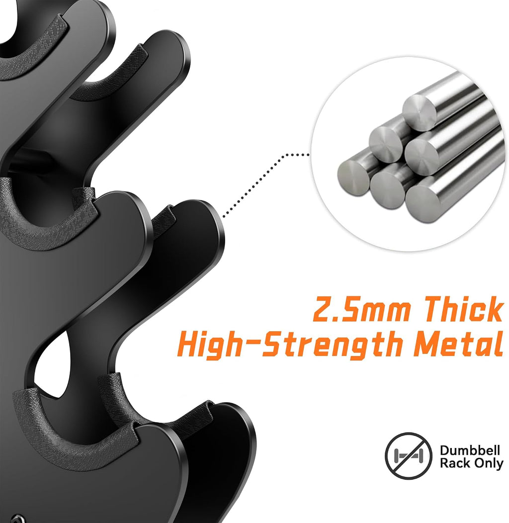 4‑Tier Dumbbell Rack‑Home Gym Weight Stand