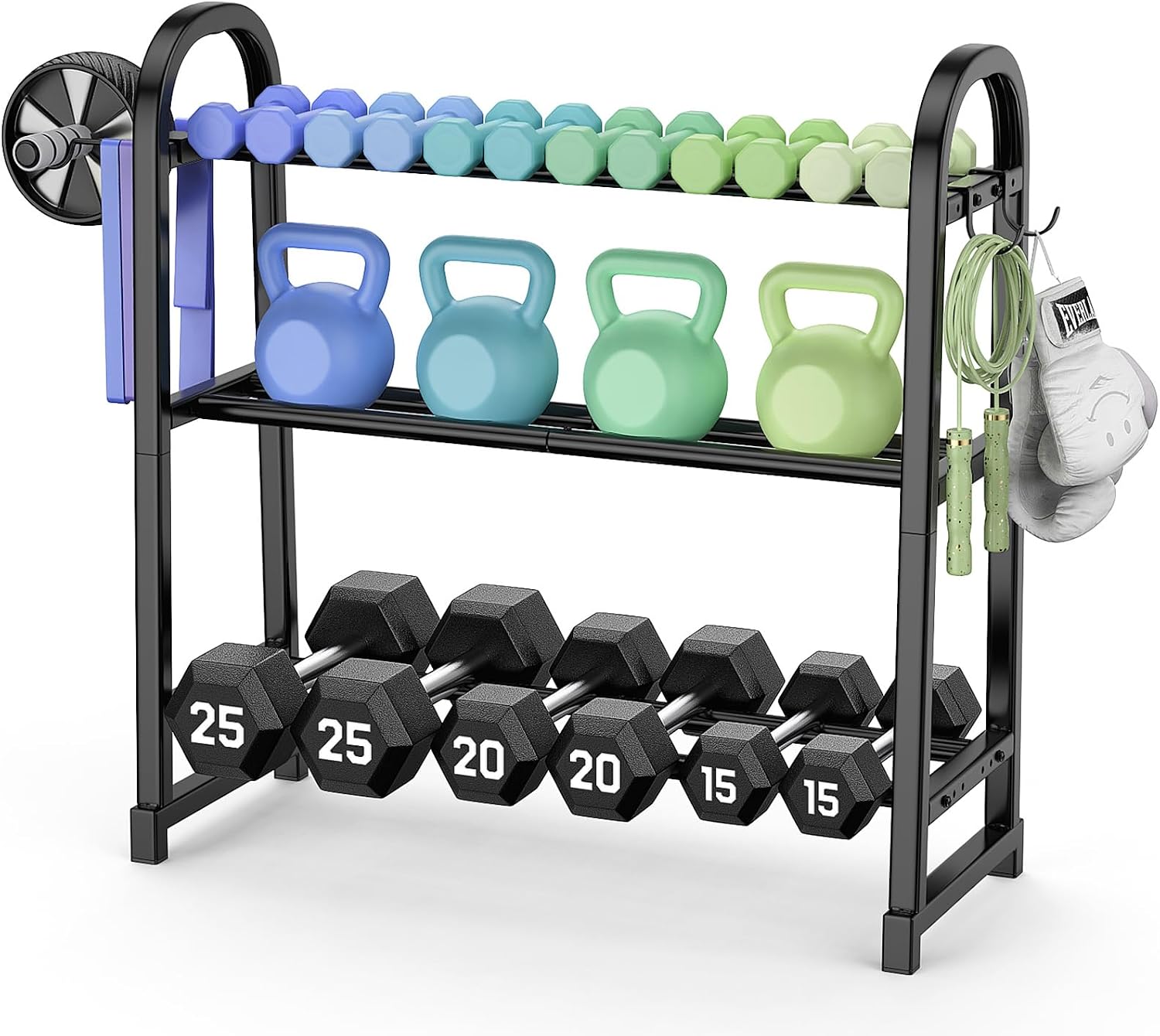 3‑Tier Dumbbell Rack‑Home Gym Weight Stand Only