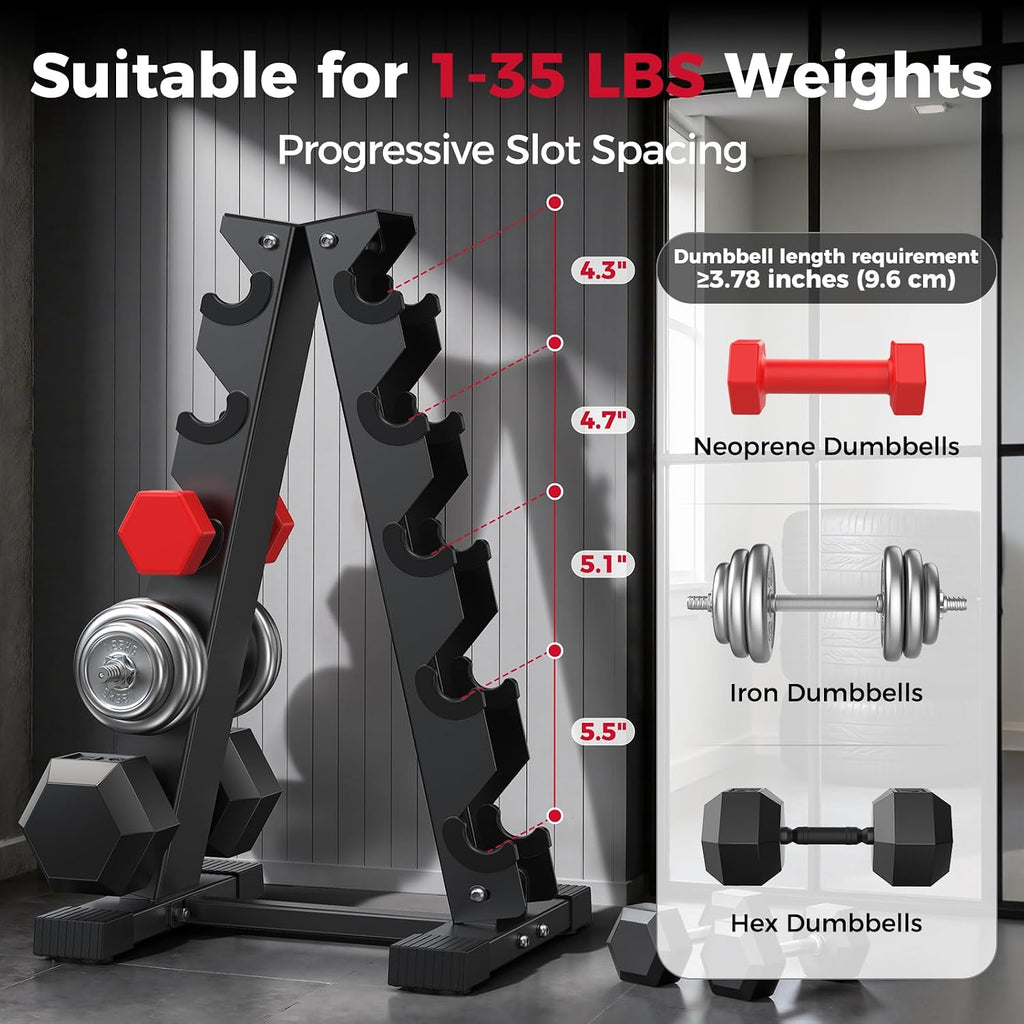 A‑Frame Dumbbell Rack‑Stand Only, 480/800 LBS