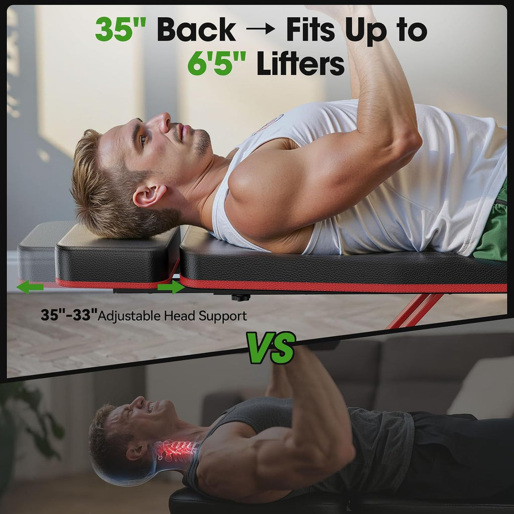 Foldable Weight Bench‑750 LBS