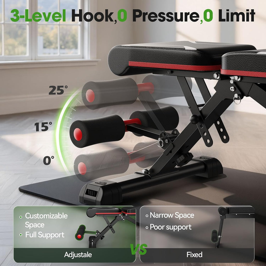 Foldable Weight Bench‑750 LBS