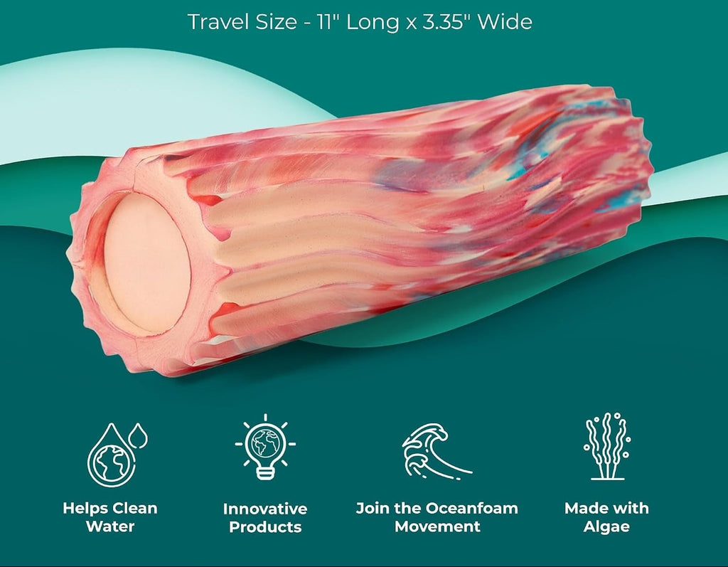 Ripple 11" Mini Foam Roller‑Cotton Candy