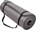 1‑Inch Extra‑Thick Yoga Mat with Carrying Strap