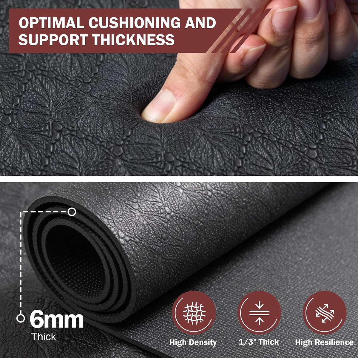 6mm Shoe‑Friendly Extra‑Large Exercise Mat
