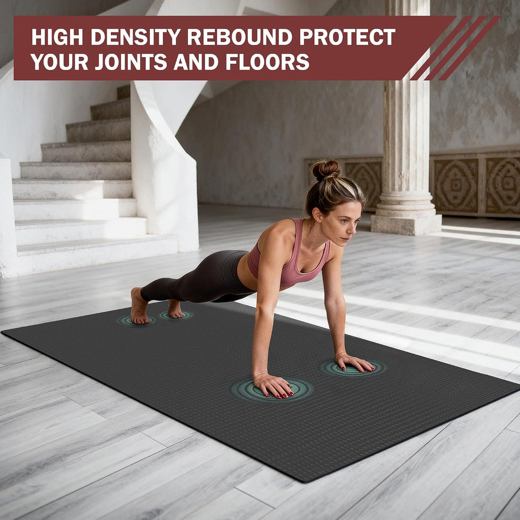 6mm Shoe‑Friendly Extra‑Large Exercise Mat