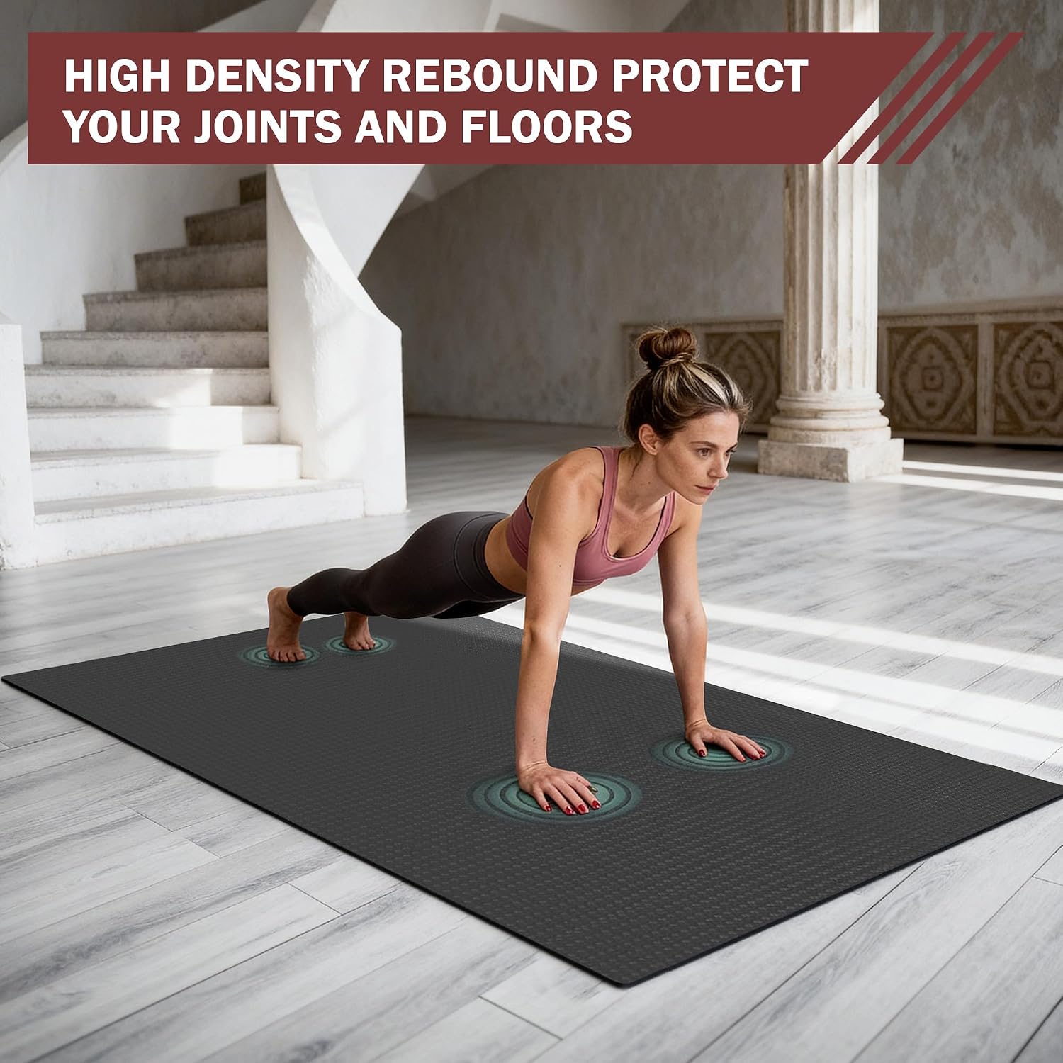 6mm Shoe‑Friendly Extra‑Large Exercise Mat