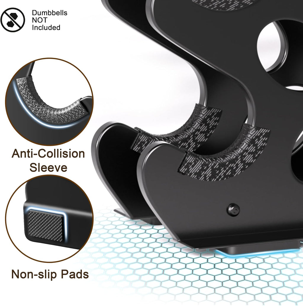 5‑Tier & 4‑Tier Dumbbell Rack‑Rack Only