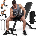 Adjustable Foldable Weight Bench‑600 LBS, 7‑Position
