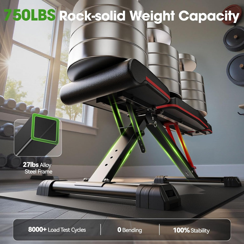 Foldable Weight Bench‑750 LBS