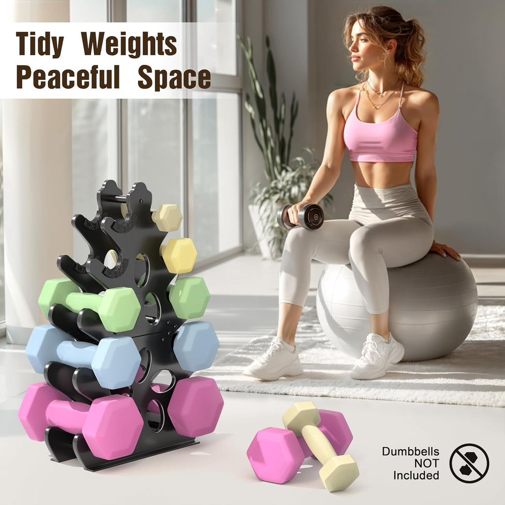 5‑Tier & 4‑Tier Dumbbell Rack‑Rack Only
