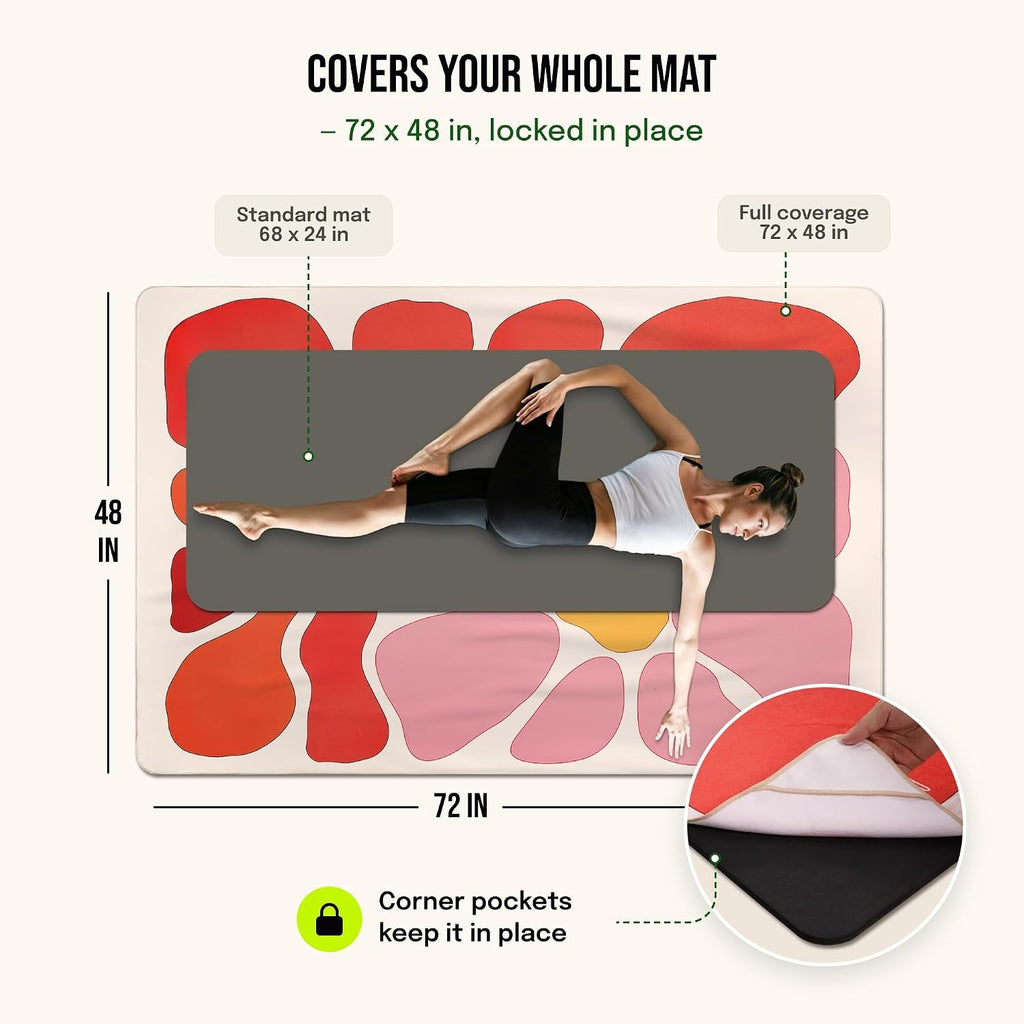 Large Yoga Mat & Towel Set