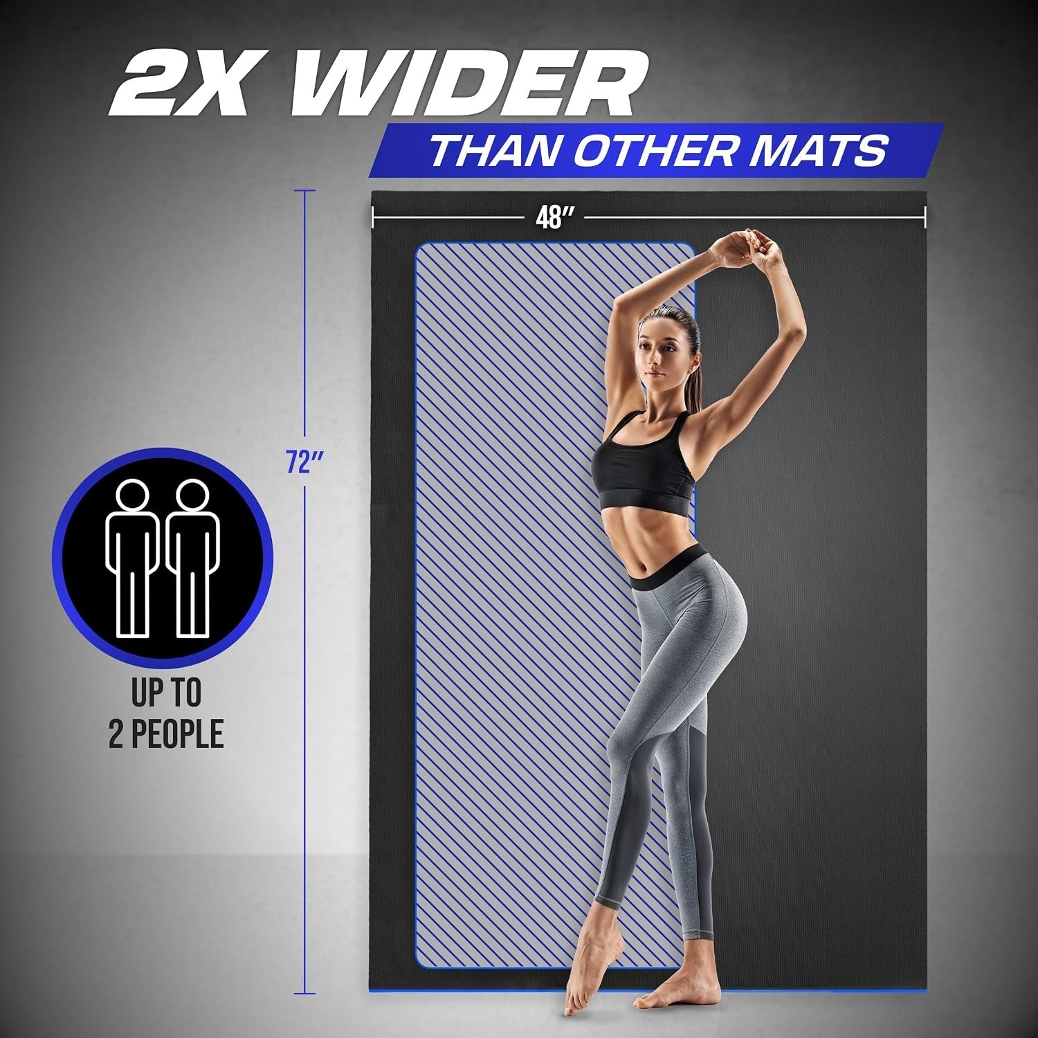 Friendly Non‑Slip Exercise Mat