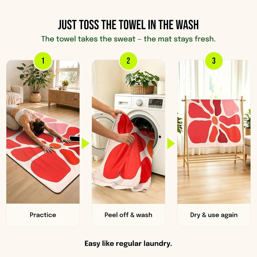 Large Yoga Mat & Towel Set