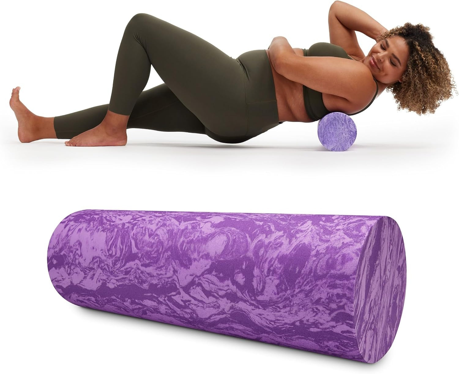 Restore 18" High‑Density Foam Roller‑Purple