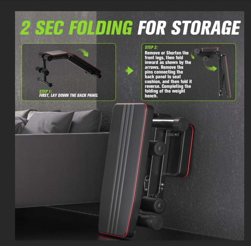Foldable Weight Bench‑660 LBS